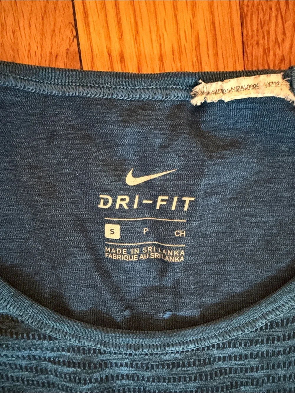 Nike Blue Long Sleeve Dri-FIT Performance Top